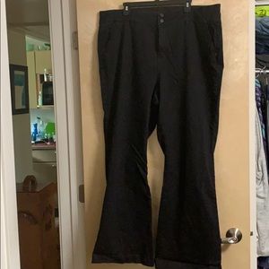 Wide leg black pants